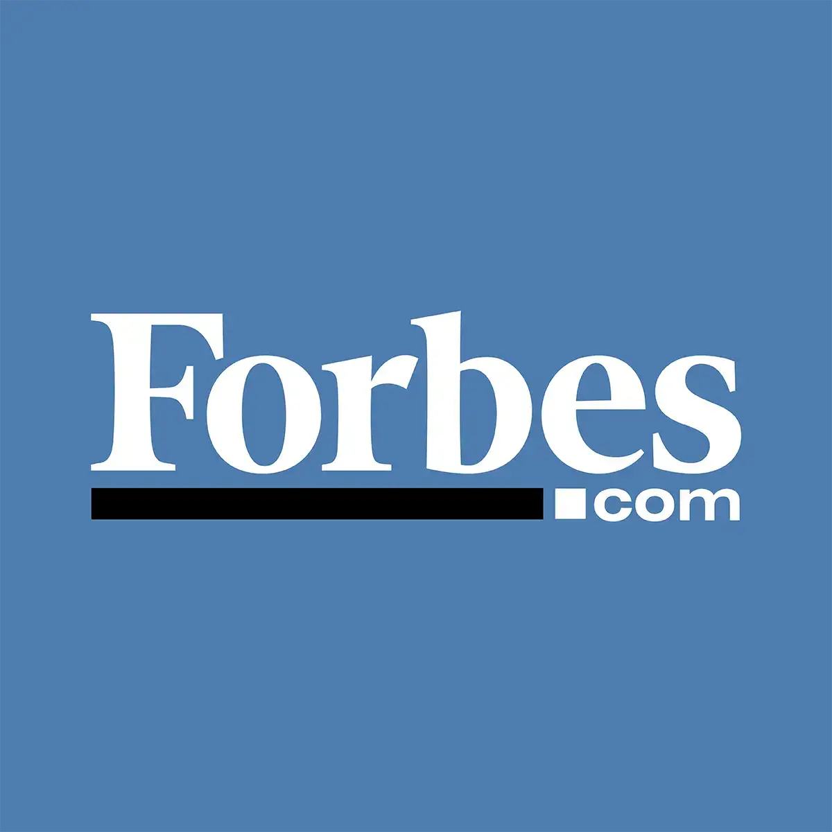 Forbes Logo on a blue background